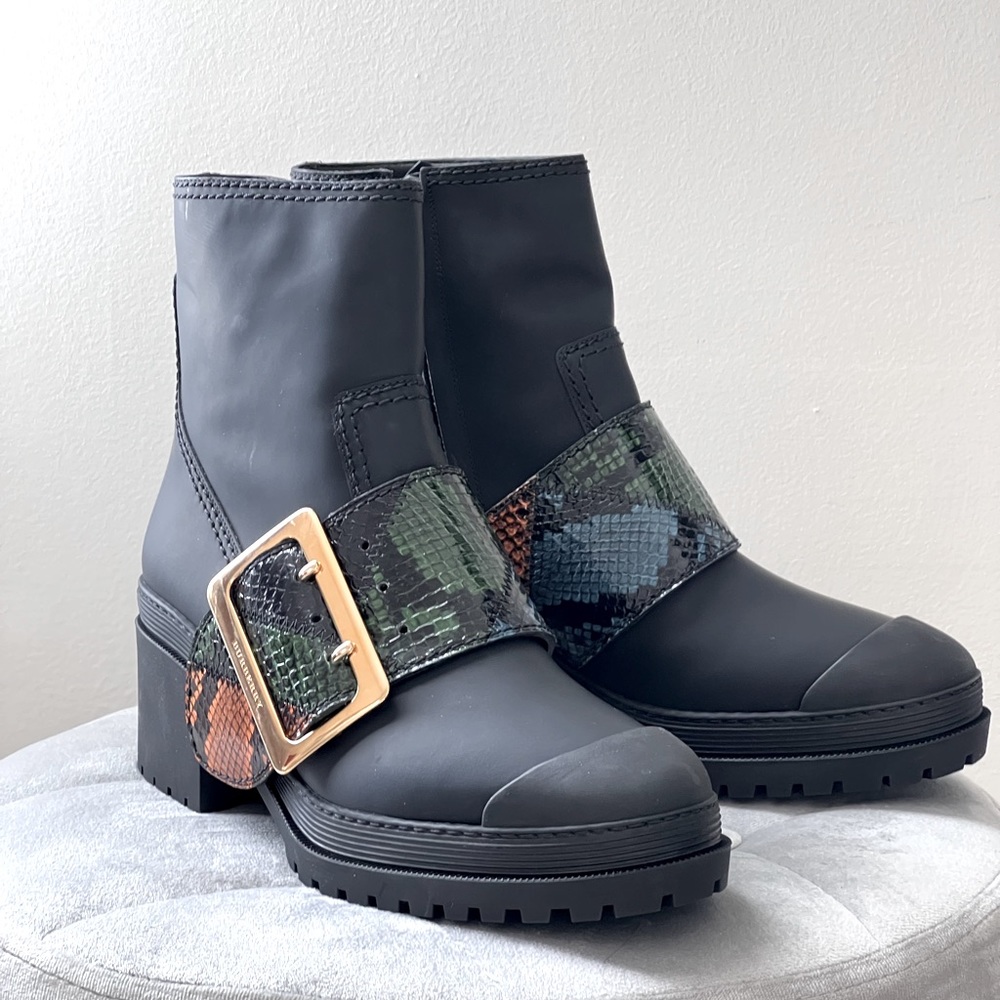 Burberry Buckle Ankle Boot